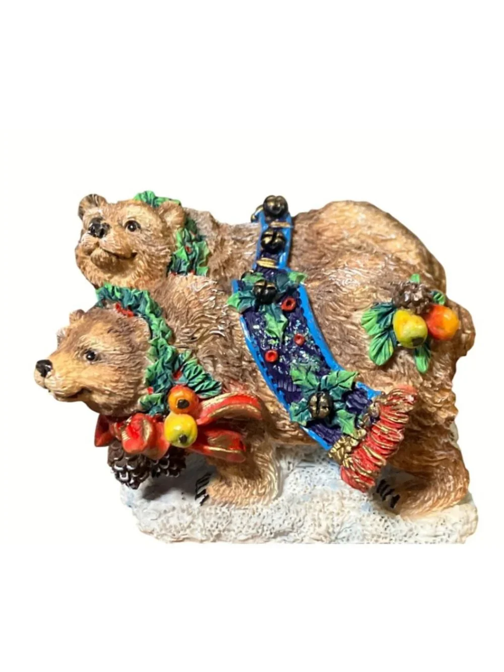 Crinkle Claus Crinkle Bears Figurine By Possible Dreams 1997 Christmas Decor